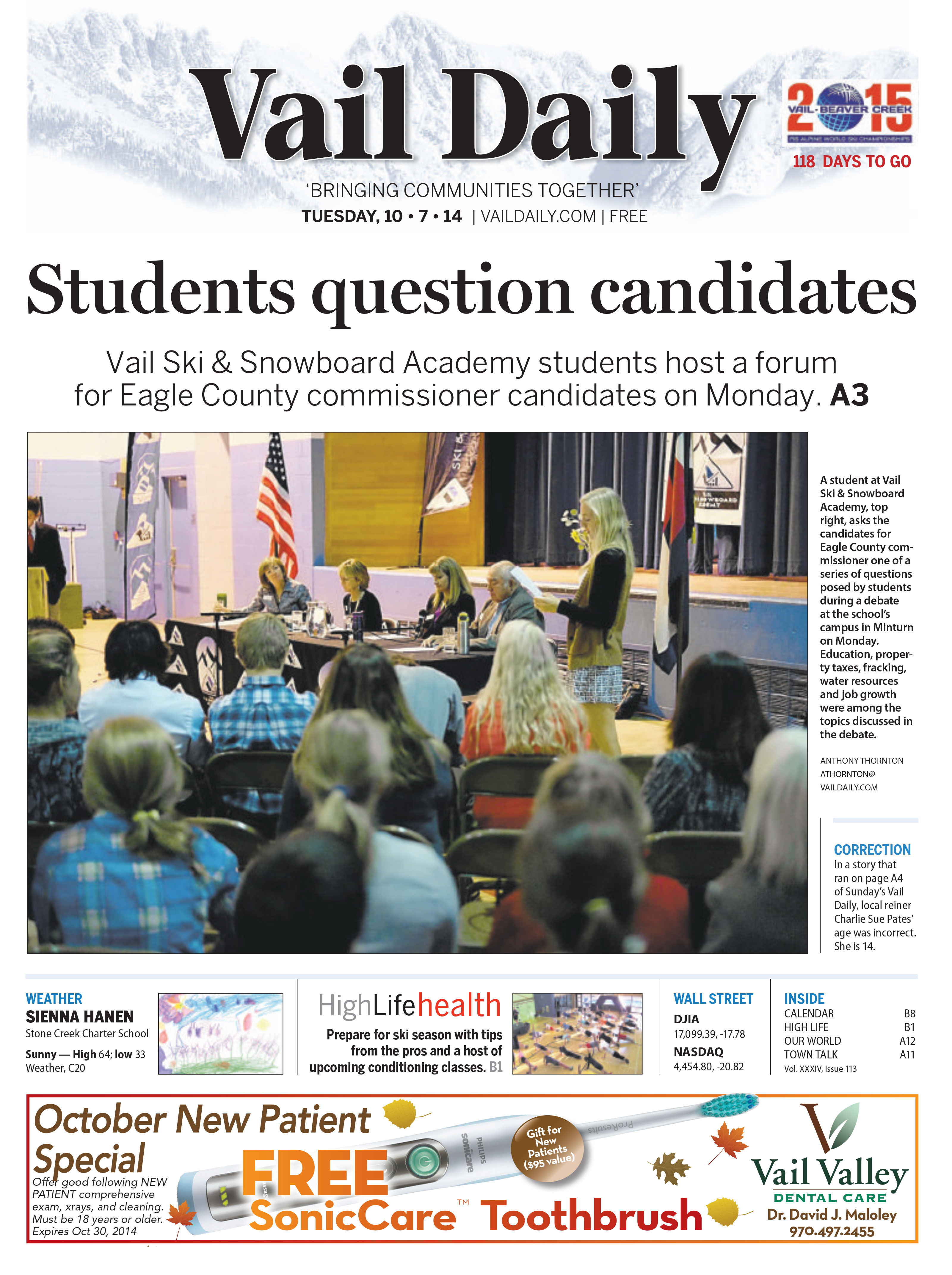 Vail-Daily-Cover-Story-Commissioner-Candidates-Face-Young-Audiemce-10-7-14-1