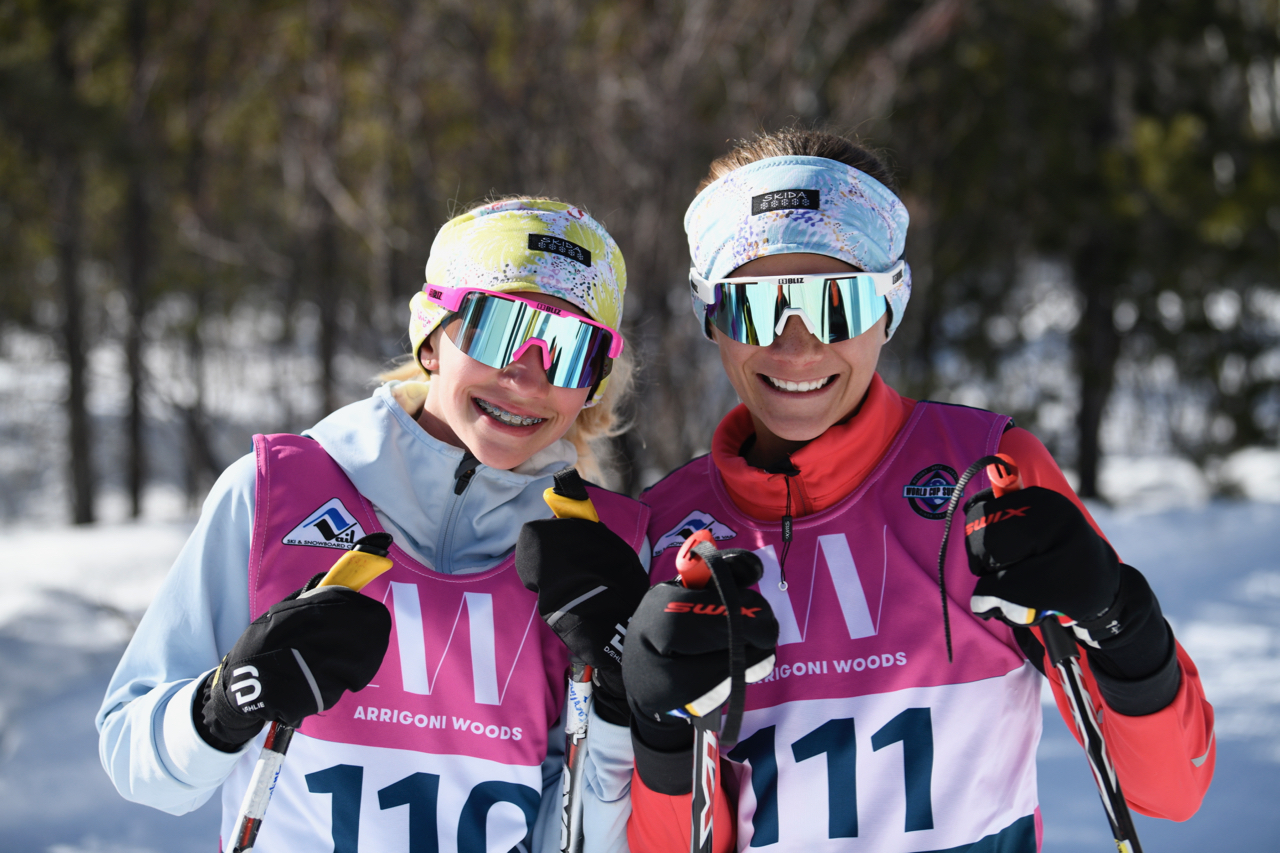 Skiers in Vail Nordic Town Series bibs
